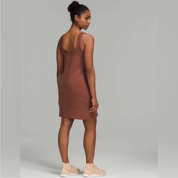 Lululemon Classic-Fit Cotton Blend Scoop Dress, sz 4, ancient copper - Picture 2 of 6